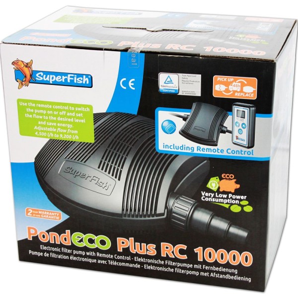 SUPERFISH Pond ECO Plus RC 10000 Teichpumpe - 8715897269295 | © by gartenteiche-fockenberg.de