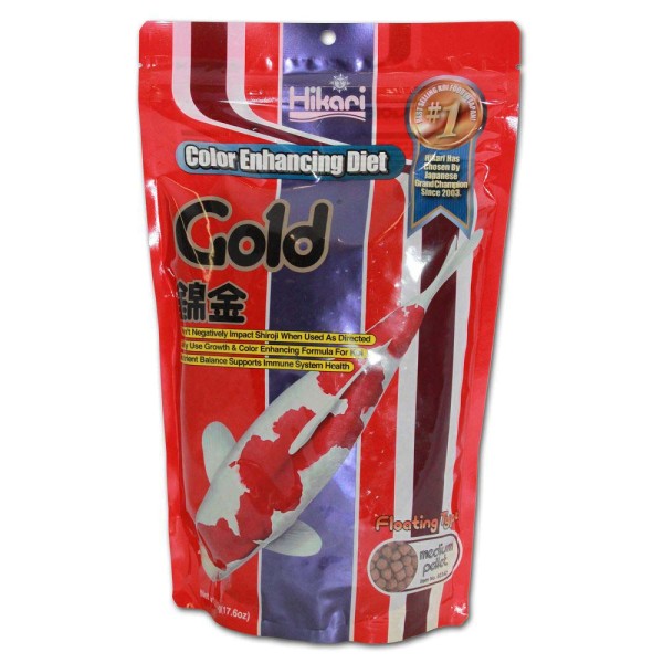 Hikari Gold Medium Pellets Koifutter 500g Ø 5mm - 042055023429 | © by gartenteiche-fockenberg.de