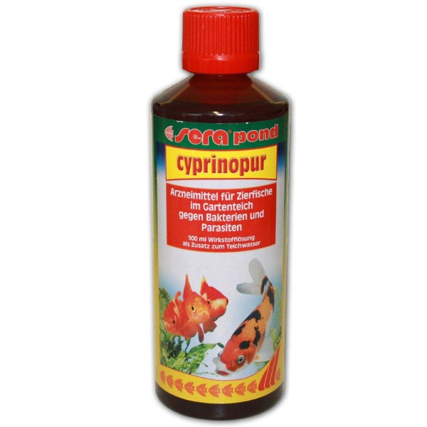 Sera Pond Cyprinopur Fischmedizin 500ml - 4001942074605 | © by gartenteiche-fockenberg.de