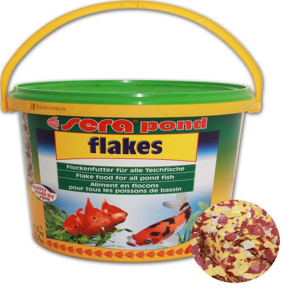 Sera Pond Flakes Flockenfutter 1,7kg - 4001942070904 | © by gartenteiche-fockenberg.de