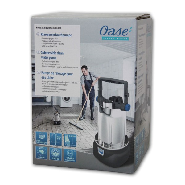 OASE ProMax ClearDrain 11000 Klarwasser-Tauchpumpe - 4010052422619 | © by gartenteiche-fockenberg.de