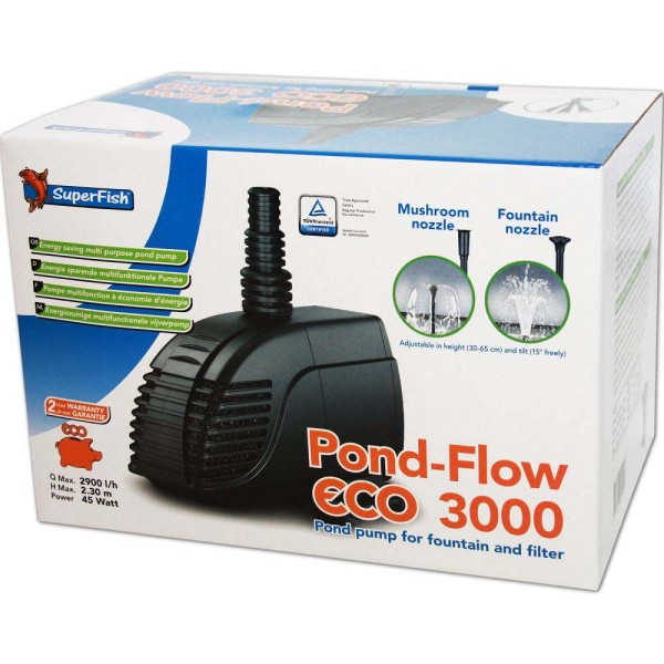 SUPERFISH Pond Flow ECO 3000 Teichpumpe - 8715897044106 | © by gartenteiche-fockenberg.de