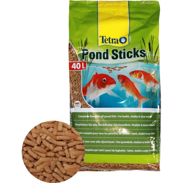 Tetra Pond Sticks Fischfutter 40L - 4004218154865 | © by gartenteiche-fockenberg.de