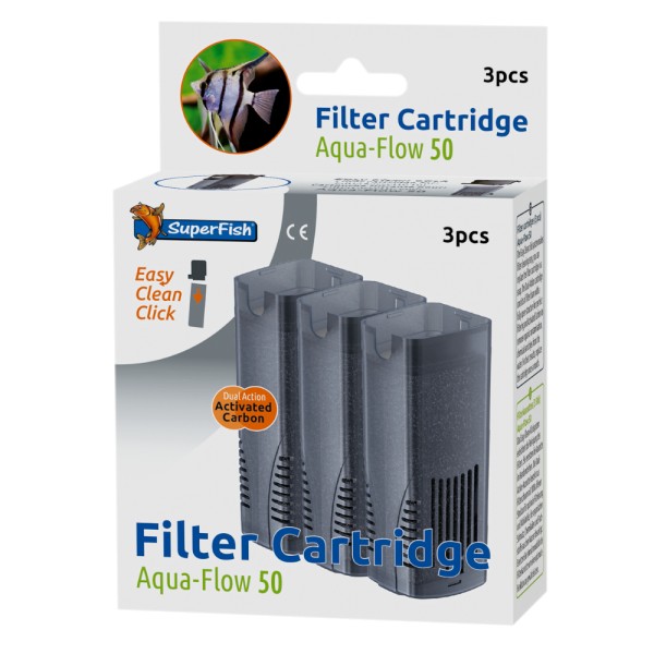 SuperFish Aqua-Flow 50 Easy Click Kasette 3 Stk. - 8715897041778 | by gartenteiche-fockenberg.de