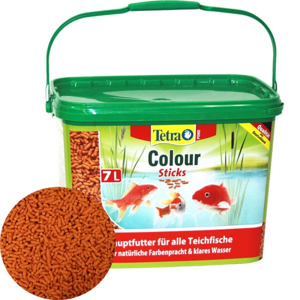 Tetra Pond Colour Sticks Farbfutter 7L - 4004218277304 | © by gartenteiche-fockenberg.de 