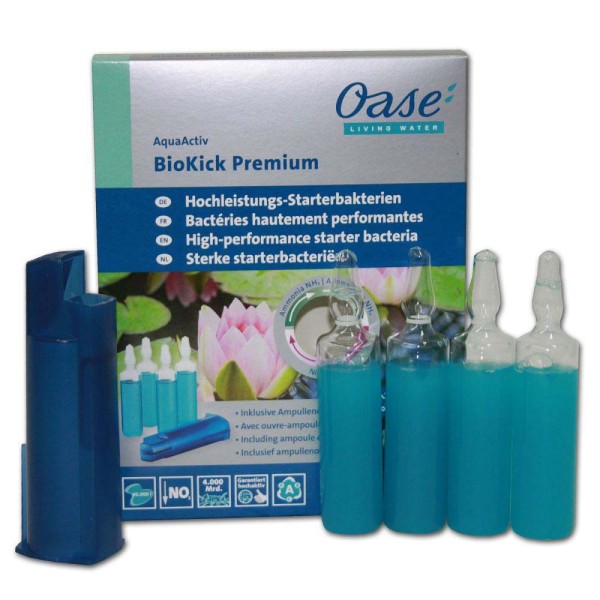 Oase BioKick Premium Hochleistungs Starterbakterien 4x20ml - 4010052512808 | © by gartenteiche-fockenberg.de
