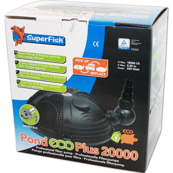 SUPERFISH Pond ECO Plus 20000 Teichpumpe