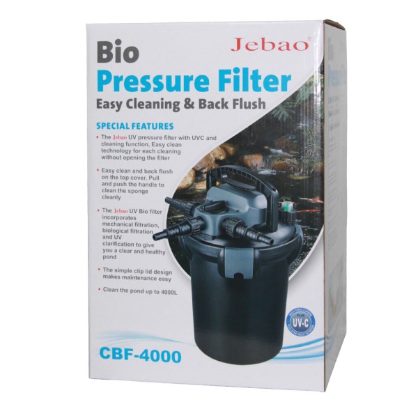 JEBAO CBF-4000 Druckfilter + 9W UV-Filter Teichfilter | © by gartenteiche-fockenberg.de