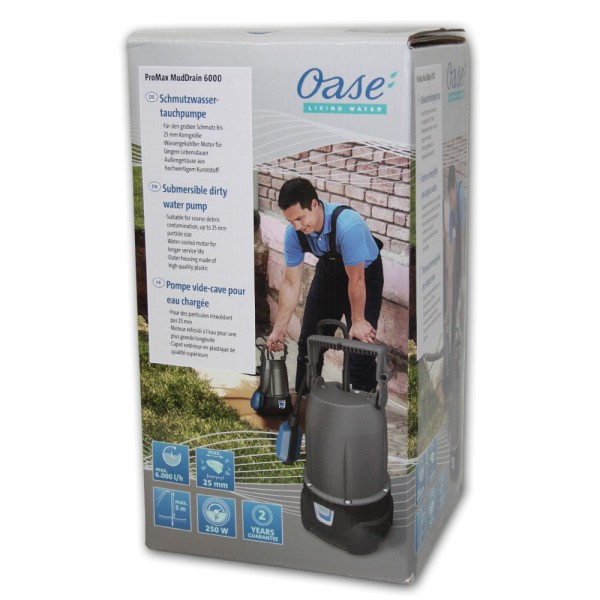 OASOASE ProMax MudDrain 6000 Schmutzwasser-Tauchpumpe - 4010052477480 | by gartenteiche-fockenberg.de