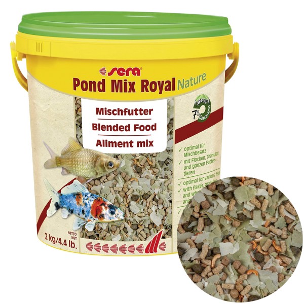 Sera Pond Mix Royal Fischfutter Nature 2kg - 4001942071079 | by gartenteiche-fockenberg.de