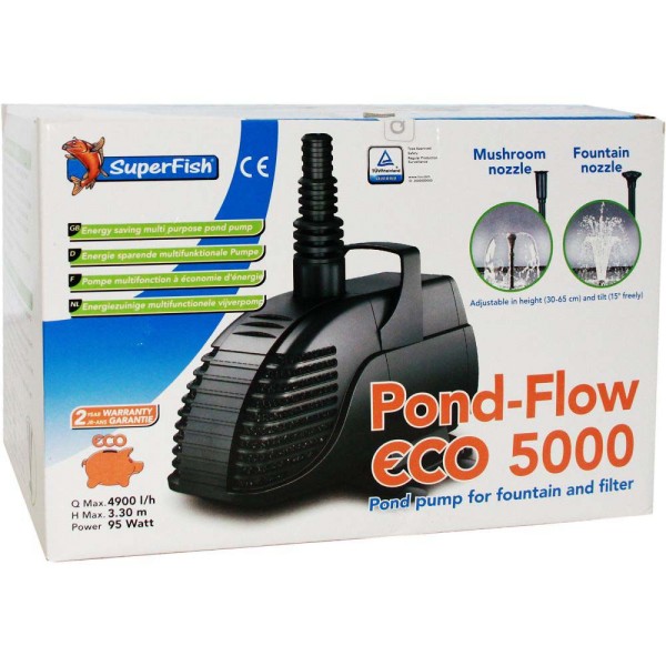 SUPERFISH Pond Flow ECO 5000 Teichpumpe - 8715897244551 | © by gartenteiche-fockenberg.de