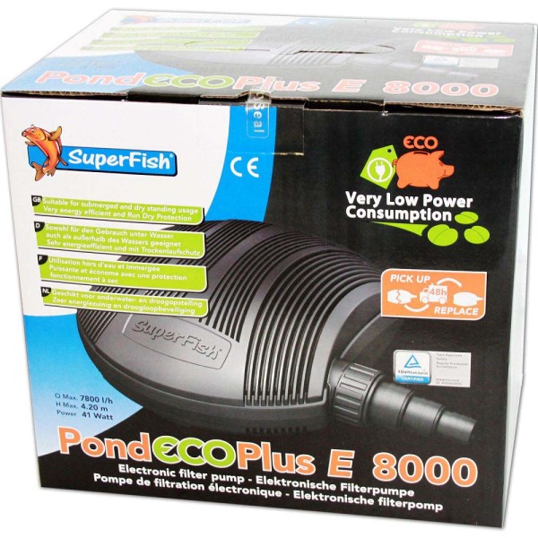 Superfish Pond ECO Plus E 8000 Teichpumpe - 8715897205859 | © by gartenteiche-fockenberg.de