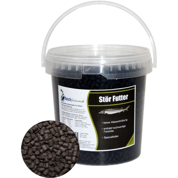 TEICHFREUND® Premium Störfutter Ø4,5mm 1,2L | © by gartenteiche-fockenberg.de