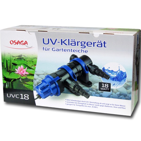 Osaga UV-Klärgerät UVC 18 Modell 2019 - 4250247608996 | © by gartenteiche-fockenberg.de 