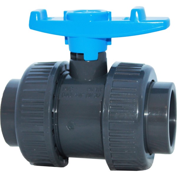 PVC Kugelhahn mit 2 x IG 2 x 1¼"