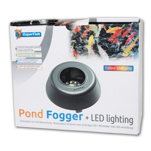 SuperFish Pond Fogger Teichnebler mit LED-Beleuchtung - 8715897308383 | © by gartenteiche-fockenberg.de