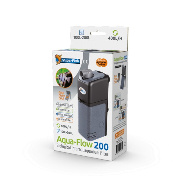 SuperFish Aqua-Flow 200 Aquarien-Innenfilter - 8715897041754 | by gartenteiche-fockenberg.de