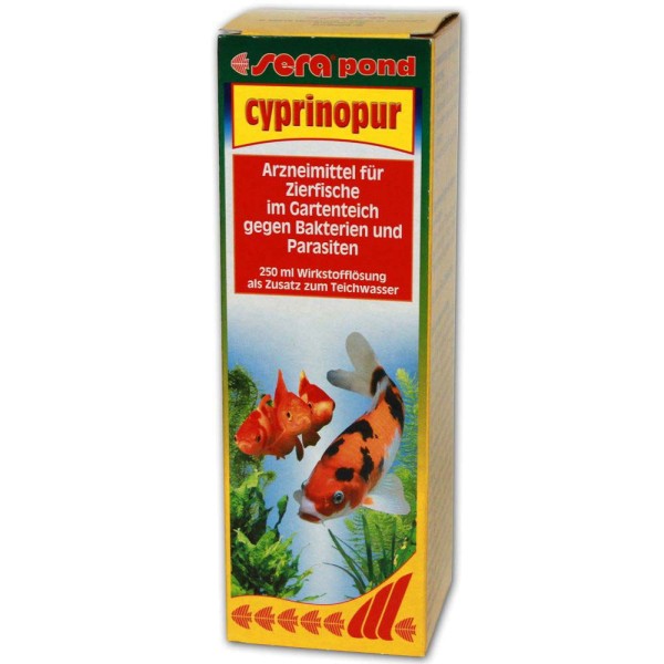 Sera Pond Cyprinopur Fischmedizin 250ml - 4001942074506 | © by gartenteiche-fockenberg.de