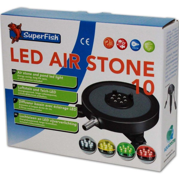 Superfish LED-Air Stone Luftausströmer Ø 10cm - 8715897226571 | © by gartenteiche-fockenberg.de