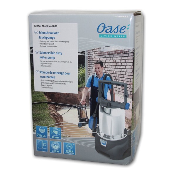 OASE ProMax MudDrain 7000 Schmutzwasser-Tauchpumpe - 4010052422664 | by gartenteiche-fockenberg.de