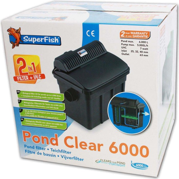 Superfish PondClear 6000 Teichfilter + UVC - 8715897224218 | © by gartenteiche-fockenberg.de