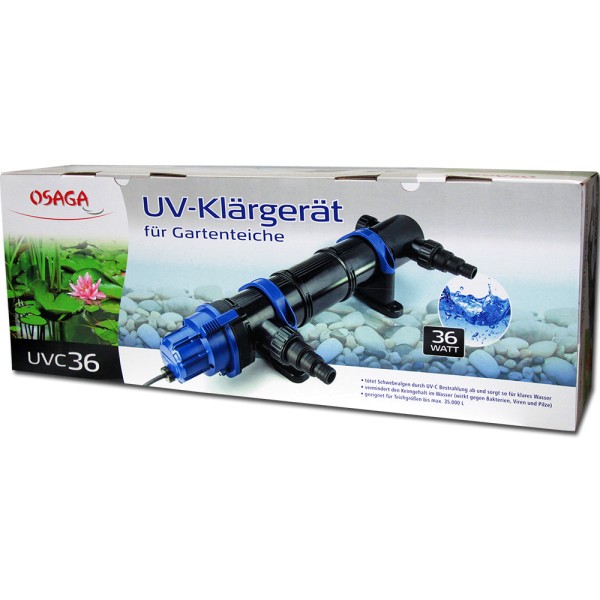 Osaga UV-Klärgerät UVC 36 Modell 2019 - 4250247609016 | © by gartenteiche-fockenberg.de 