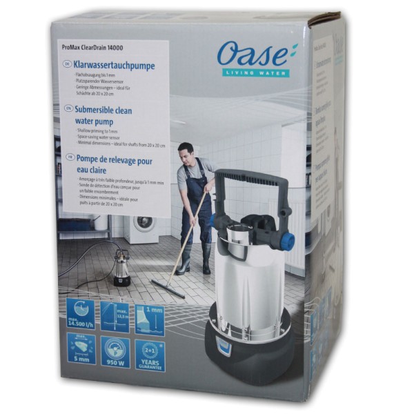 OASE ProMax ClearDrain 14000 Klarwasser-Tauchpumpe - 4010052422626 | © by gartenteiche-fockenberg.de